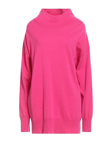 ICONA by KAOS Turtleneck Fuchsia 90% Wool, 10% Cashmere