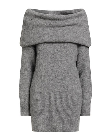 ALPHA STUDIO Polo neck Grey 55% Alpaca wool, 31% Recycled polyamide, 14% Polyamide