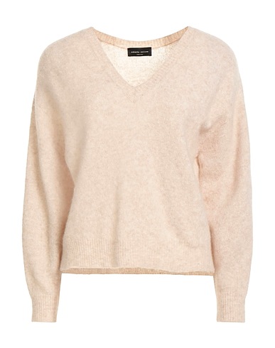 ROBERTO COLLINA Cashmere jumper Beige 71% Cashmere, 19% Silk, 10% Polyester