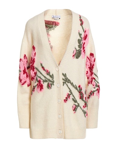 BLUMARINE Cardigan Ivory 41% Textile fibres, 35% Alpaca wool, 15% Wool, 8% Mohair wool, 1% Elastane