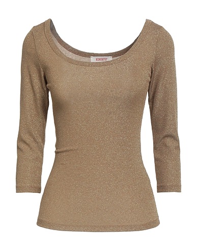 KONTATTO Jumper Gold 65% Viscose, 17% Polyester, 13% Polyamide, 5% Elastane