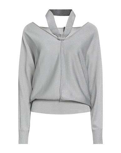 CIRCUS HOTEL Sweater Grey 55% Viscose, 25% Polyamide, 13% Metal, 7% Polyester