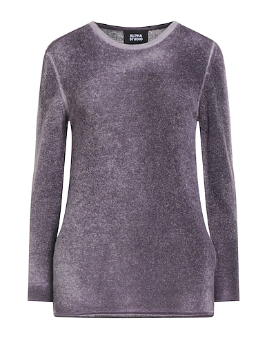 ALPHA STUDIO Jumper Plum 50% Baby alpaca wool, 26% Recycled polyamide, 24% Polyamide
