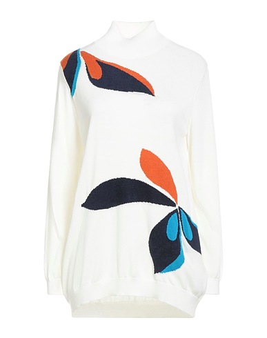 DIANA GALLESI Polo neck Ivory 35% Polyester, 26% Acrylic, 25% Polyamide, 9% Viscose, 5% Wool
