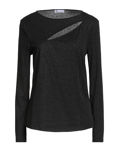 DIANA GALLESI Jumper Black 66% Viscose, 15% Polyamide, 15% Polyester, 4% Elastane
