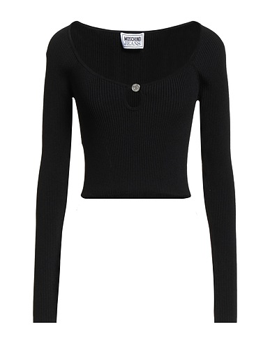 MOSCHINO JEANS プルオーバー ブラック レーヨン 83% / ポリエステル 17%