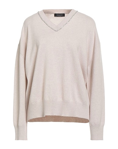 FABIANA FILIPPI Pullover Beige 75% Lana Vergine, 15% Seta, 10% Cachemire, Poliammide, Poliestere