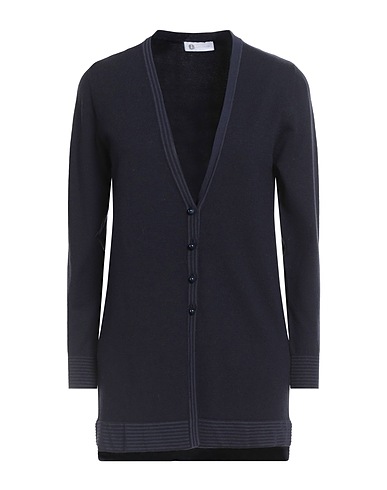 DIANA GALLESI Cardigan Midnight blue 29% Polyester, 27% Viscose, 26% Acrylic, 18% Polyamide, Elastane