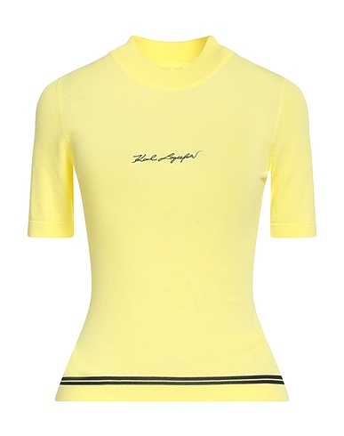 KARL LAGERFELD Jumper Yellow 65% Viscose, 35% Polyamide