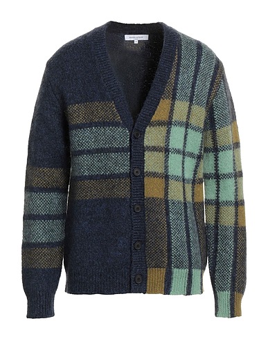 MAISON KITSUNÉ Cardigan Blu navy 38% Lana, 34% Poliammide, 28% Lana mohair