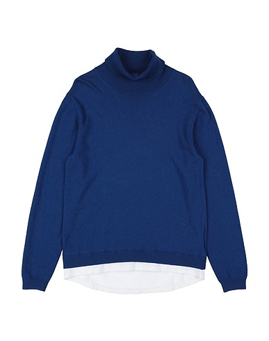 PAOLO PECORA Dolcevita Blu 33% Viscosa, 23% Nylon, 20% Cotone, 20% Fibra di metallo, 4% Cachemire