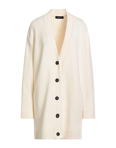 FABIANA FILIPPI Cardigan Avorio 75% Lana Vergine, 15% Seta, 10% Cachemire, Corno