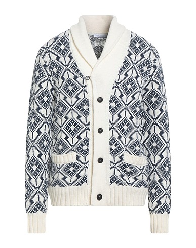 CRUCIANI Cardigan Bianco 70% Lana, 30% Cachemire