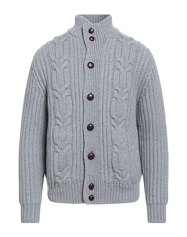 MALO Cardigan Grey 100% Cashmere