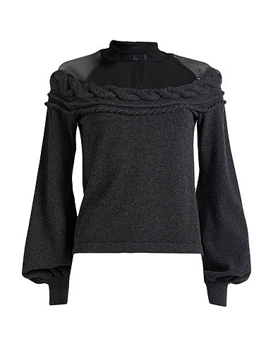 ALBERTA FERRETTI Dolcevita Antracite 70% Lana Vergine, 30% Cachemire, Seta