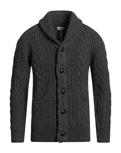BALLANTYNE Cardigan Charcoal 100% Wool