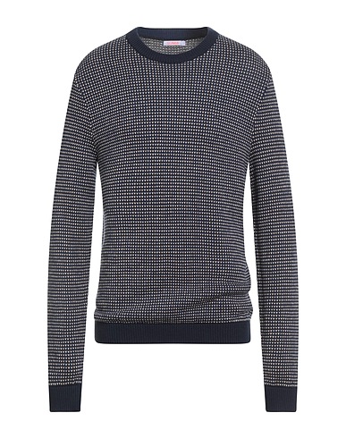 SUN 68 Sweater Midnight blue 50% Mohair wool, 50% Cotton