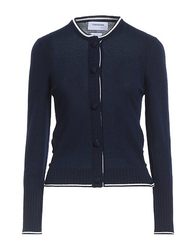 THOM BROWNE Cardigan Navy 100% Cashmere
