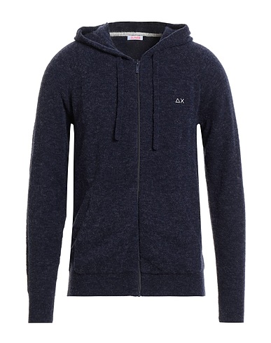 SUN 68 Cardigan Navy blue 44% Wool, 30% Polyamide, 20% Alpaca wool, 6% Elastane