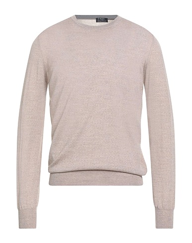 BARBA Napoli Jumper Beige 100% Virgin Wool