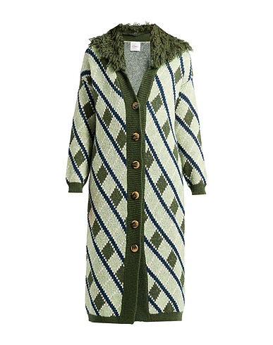 CROCHÈ Cardigan Light green 40% Acrylic, 30% Mohair wool, 30% Polyamide
