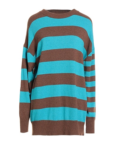VICOLO Jumper Turquoise 40% Viscose, 30% Polyamide, 25% Wool, 5% Cashmere