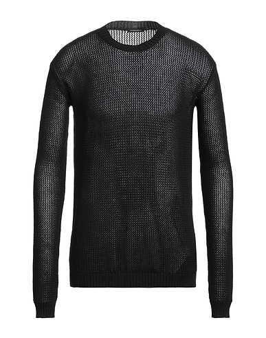 ANN DEMEULEMEESTER Pullover Schwarz 85% Baumwolle, 15% Kaschmir