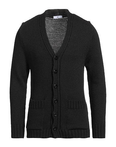 PMDS PREMIUM MOOD DENIM SUPERIOR Cardigan Black 50% Polyester, 30% Wool, 10% Llama wool, 10% Viscose