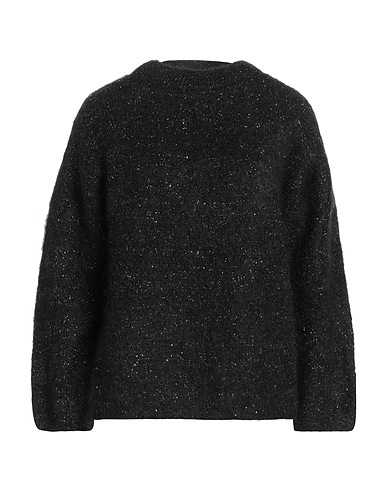 OTTOD'AME Jumper Black 78% Mohair wool, 16% Polyamide, 4% Polyester, 2% Elastane