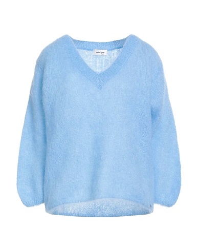 OTTOD'AME Sweater Light blue 81% Mohair wool, 17% Polyamide, 2% Elastane