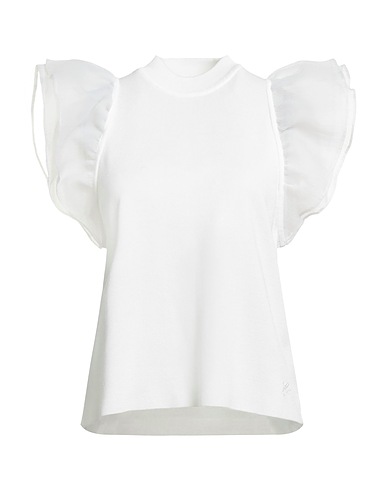 KARL LAGERFELD Sweater White 46% Viscose, 31% Polyester, 23% Lyocell