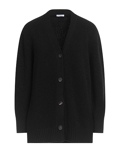 MALO Cardigan Black 90% Cashmere, 10% Polyamide
