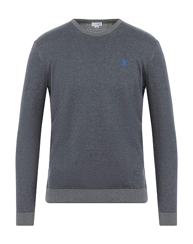 U.S.POLO ASSN. Jumper Grey 90% Cotton, 10% Cashmere