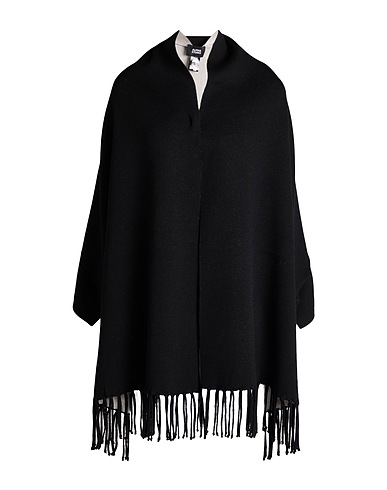 ALPHA STUDIO Cloak Black 100% Wool