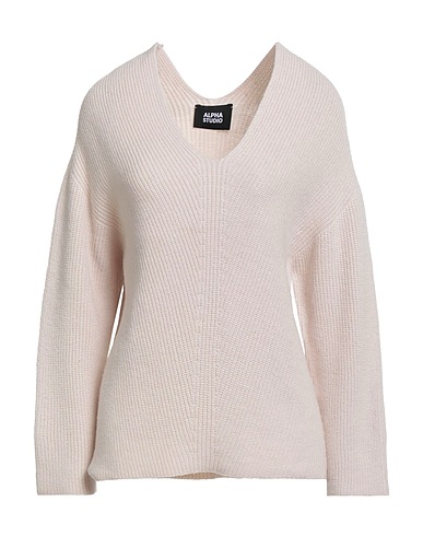 ALPHA STUDIO Sweater Ivory 100% Wool