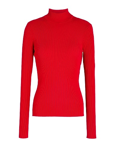 TWINSET Polo neck ROSSO 59% Viscose, 23% Polyester, 16% Polyamide, 2% Elastane