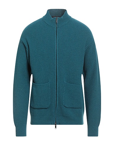 DANIELE FIESOLI Cardigan Verde petrolio 80% Lana Merino, 20% Poliammide