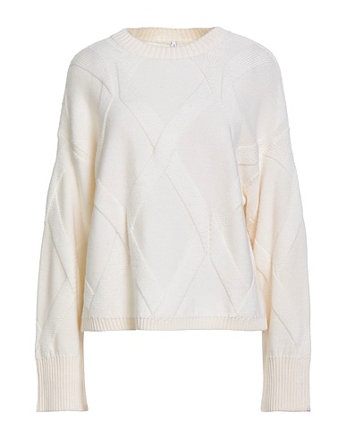 LIVIANA CONTI Sweater Ivory 100% Virgin Wool