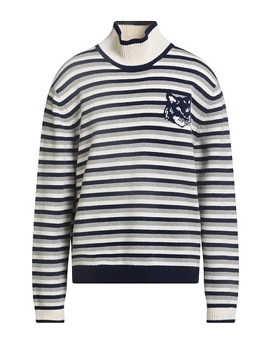 MAISON KITSUNÉ Polo neck Ivory 100% Wool