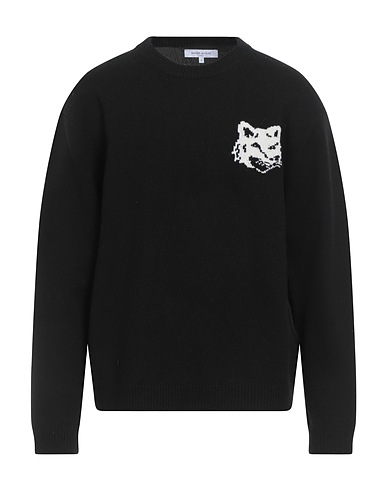 MAISON KITSUNÉ Pullover Nero 100% Lana