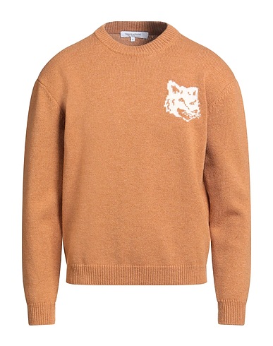 MAISON KITSUNÉ Jumper Camel 100% Wool