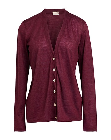 MASSIMO ALBA Cardigan Plum 100% Wool