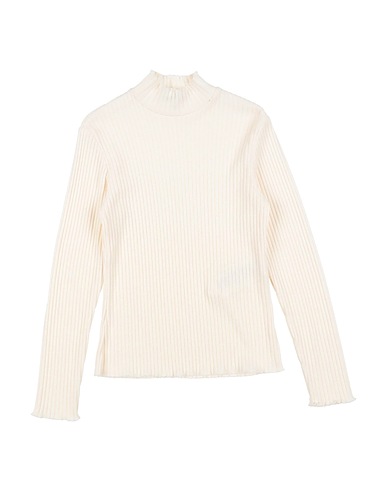 MEILISA BAI Polo neck Cream 51% Viscose, 25% Polyester, 24% Polyamide