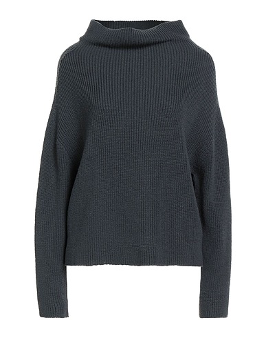 ALPHA STUDIO Polo neck Slate blue 100% Wool