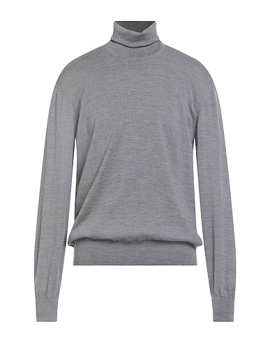 ALPHA STUDIO Polo neck Grey 100% Merino Wool