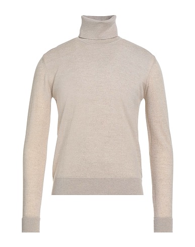 ALPHA STUDIO Polo neck Beige 100% Merino Wool