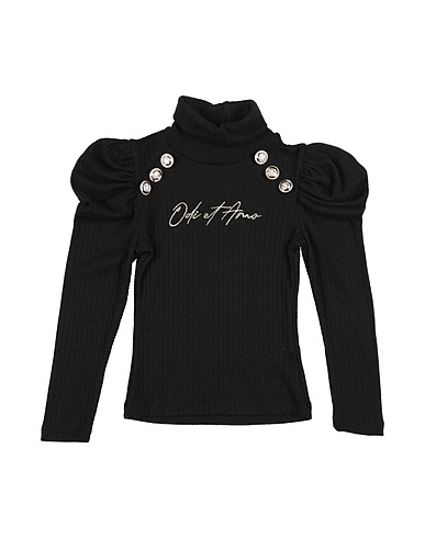 ODI ET AMO Polo neck JUNIOR Black 45% Viscose, 37% Polyester, 18% Polyamide
