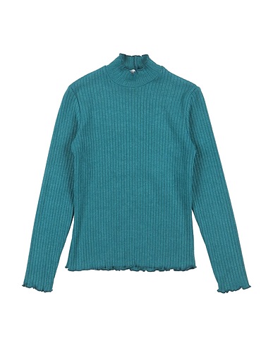 MEILISA BAI Turtleneck Turquoise 50% Viscose, 28% Polyester, 19% Polyamide, 3% Elastane
