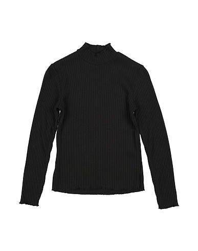 MEILISA BAI Polo neck Black 51% Viscose, 25% Polyester, 24% Polyamide