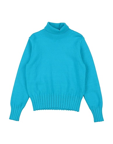 MEILISA BAI Rollkragenpullover Azurblau 50% Viskose, 30% Nylon, 20% Polyester